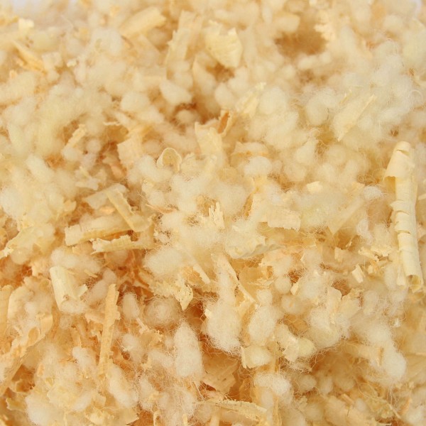 Naturkissen mit Schafwollbezug und Schafwollkügelchen Zirbe Füllung, 40x80cm Nackenstützkissen