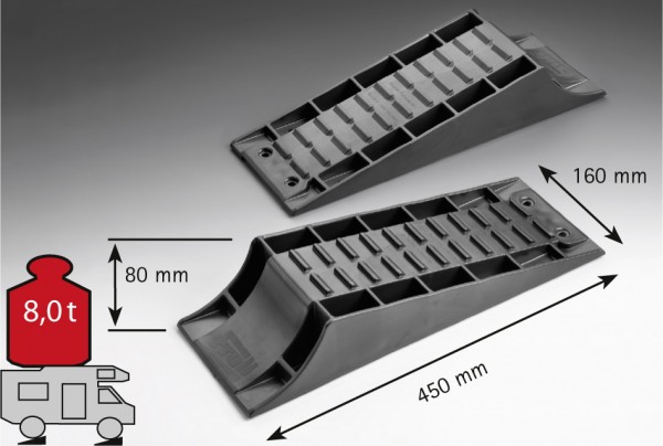Froli Auffahrkeil, Standardkeil 2er Set, Wohnmobil und Caravan
