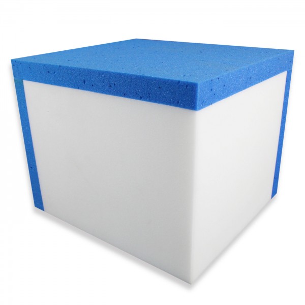 Duo Stufenlagerungswürfel mit Visko Schicht, Bandscheibenwürfel, mit Soft-Kunstleder