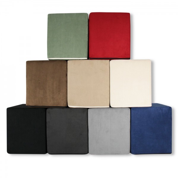 Stufenlagerungswürfel, Bandscheibenwürfel, Lagerungswürfel, mit Microfaserbezug, ca. 45x40x35