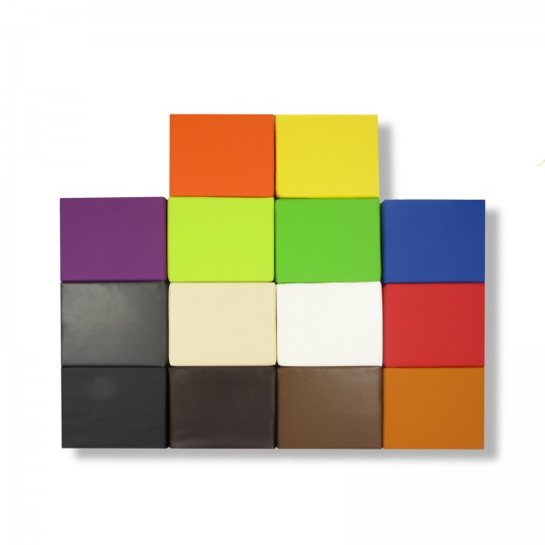 Stufenlagerungswürfel, Bandscheibenwürfel, Lagerungswürfel, mit Soft-Kunstlederbezug, ca. 50x45x40-C