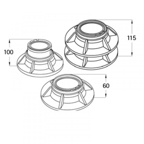 Froli Stützfüße 2er Set, Wohnmobil, Caravan